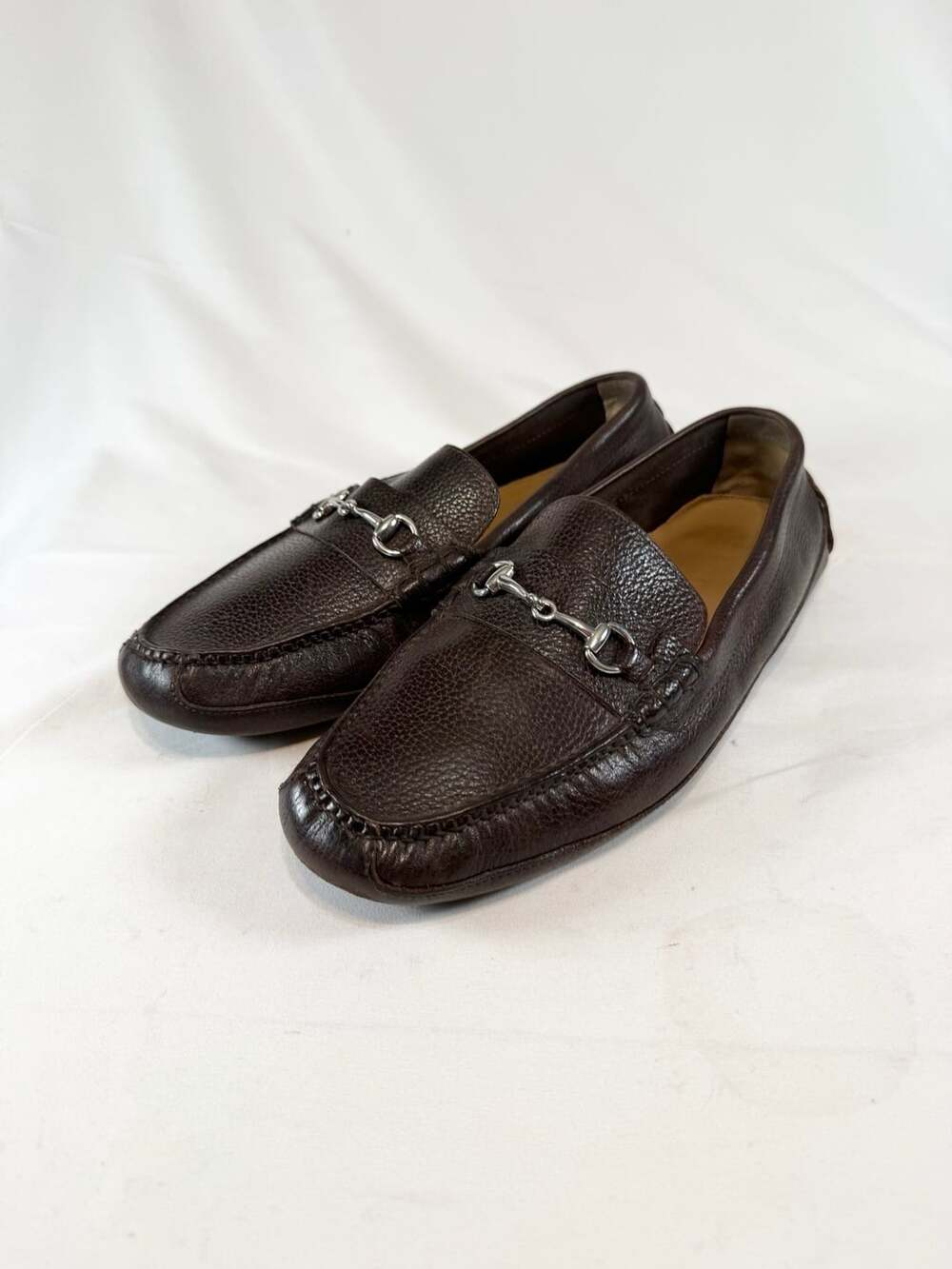 Cole Haan Bit Loafer Size 10W Brown Leather Horsebit Driving Shoes C12139 old mo